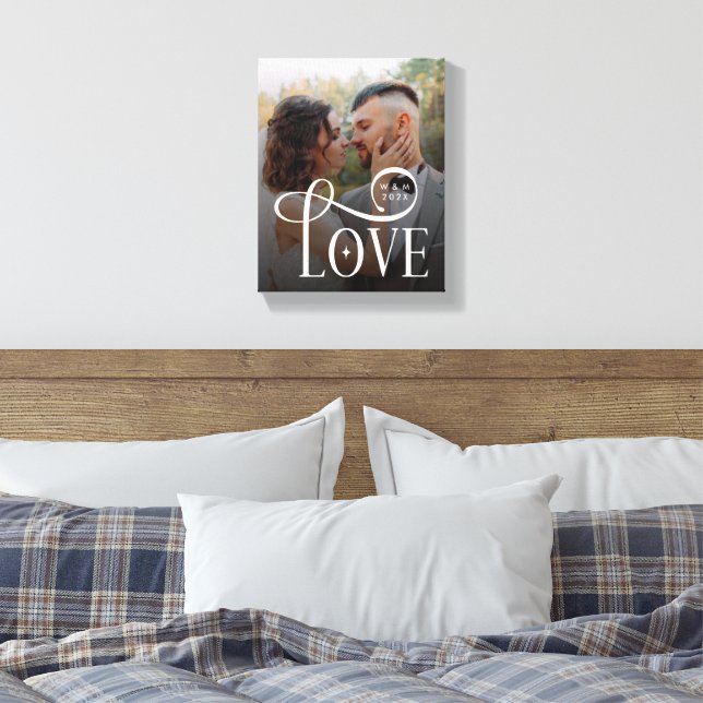 Impressão Em Tela Amor Moderno Casamento Personalizado Foto Casais M (Insitu(Quarto))