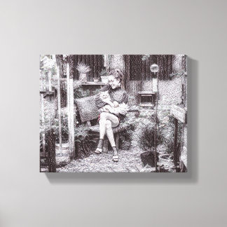 Impressão Em Tela "Amor nas mãos dela gata