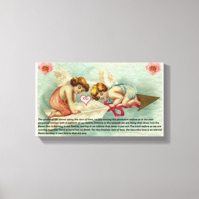 Impressão Em Tela Amor para sempre (Frente)