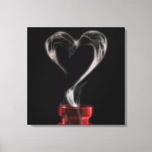 Impressão Em Tela Amor, poção, fumaça