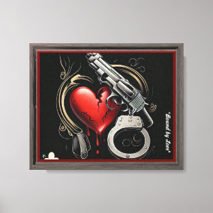 Impressão Em Tela "Amor Protegido"