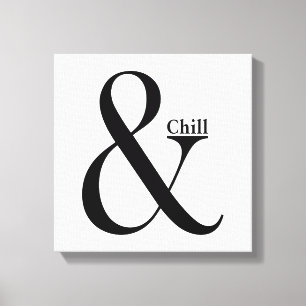 Impressão Em Tela Ampersand Chill