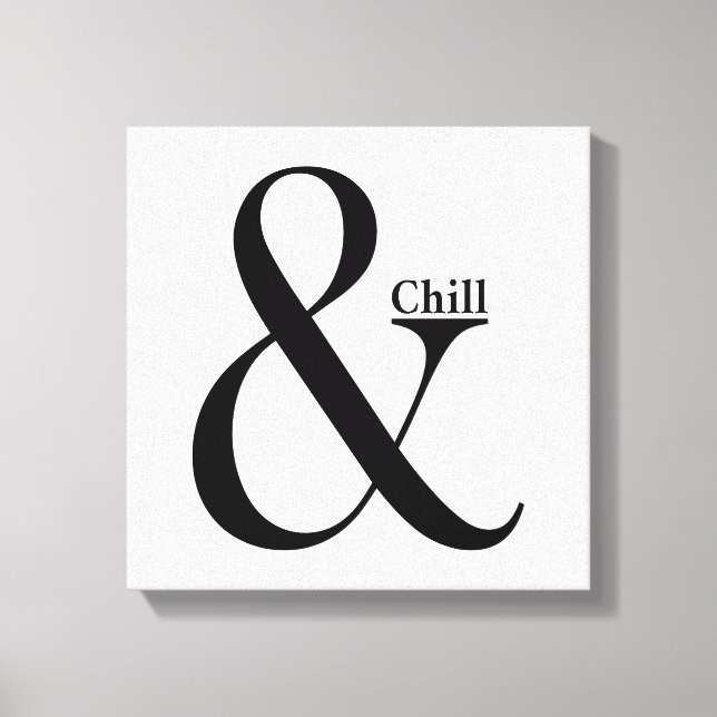 Impressão Em Tela Ampersand Chill (Frente)