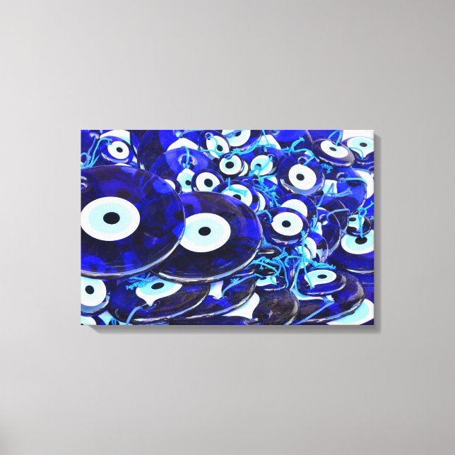 Impressão Em Tela Amuletos azuis Mau (Frente)