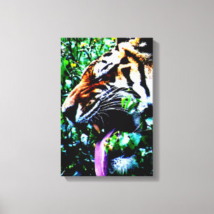 Impressão Em Tela Amur Tiger 11x16,5 (27,5x41,25 cm) waccnm