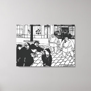 Impressão Em Tela Anarquista, 1892