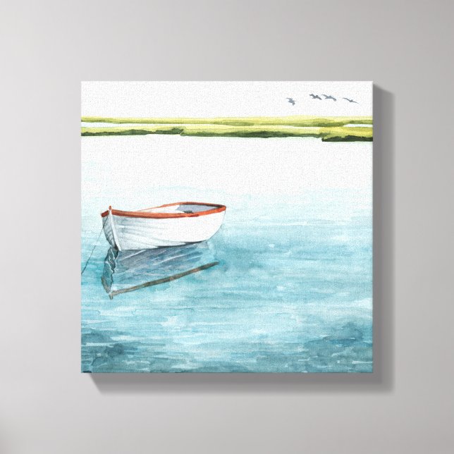 Impressão Em Tela Anchored Bay I (Frente)