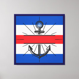 Impressão Em Tela Âncora Colorida