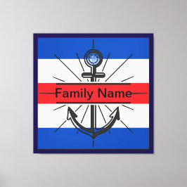 Impressão Em Tela Âncora Colorida com botão personalizar