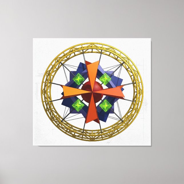 Impressão Em Tela Âncora de Gravidade (Frente)