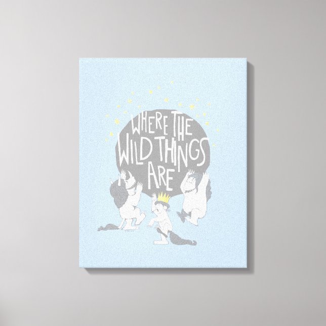 Impressão Em Tela And they Roared Their Terrible Roars! (Frente)