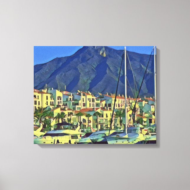 Impressão Em Tela Andaluzia - MARBELLA - panorama (Frente)