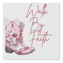 Impressão em Tela Andar por Fé – Arte Cristã Ocide