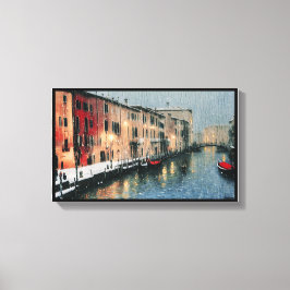 Impressão Em Tela Anders ArtiIndustry* Chuva Na Janela Em Veneza*