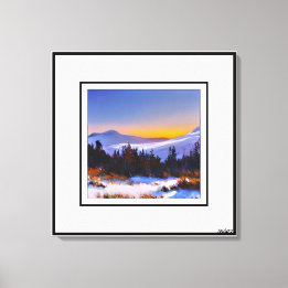 Impressão Em Tela Anders Artist* Sunrise nas Montanhas do Colorado*