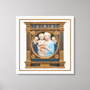 Impressão Em Tela Andrea Della Robbia c1485 Madonna e Child