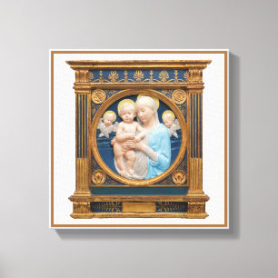 Impressão Em Tela Andrea Della Robbia c1485 Madonna e Child