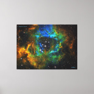 Impressão Em Tela Anel de Deus - Nebulosa de Rosette - Canva Distint