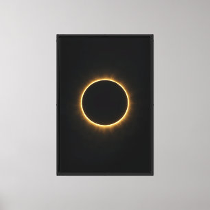 Impressão Em Tela Anel de Ouro Eclipse