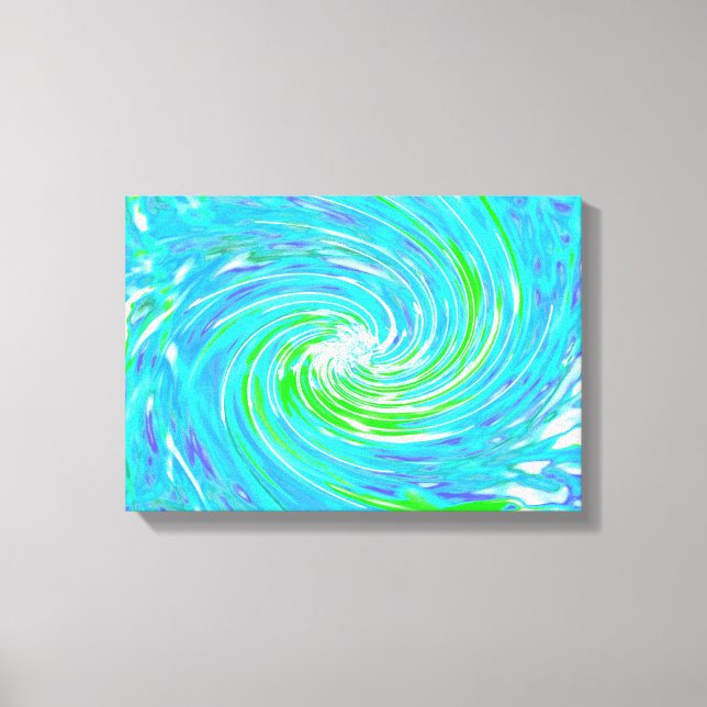 Impressão Em Tela Anel retroativo do Abstrato legal e espiral do Ver (Frente)