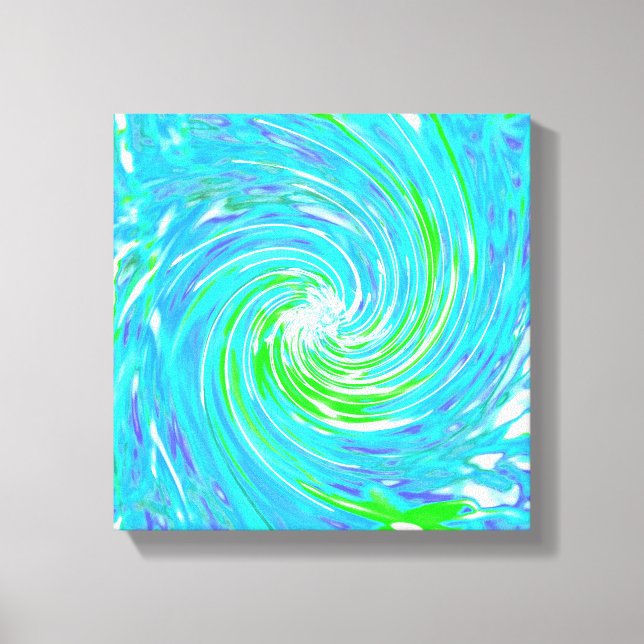 Impressão Em Tela Anel retroativo do Abstrato legal e espiral do Ver (Frente)