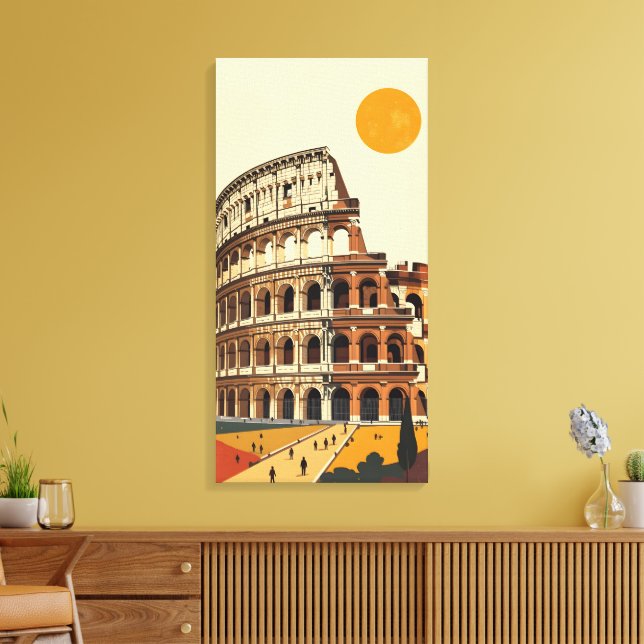 Impressão Em Tela Anfiteatro Coliseu (Insitu(Sala de estar))