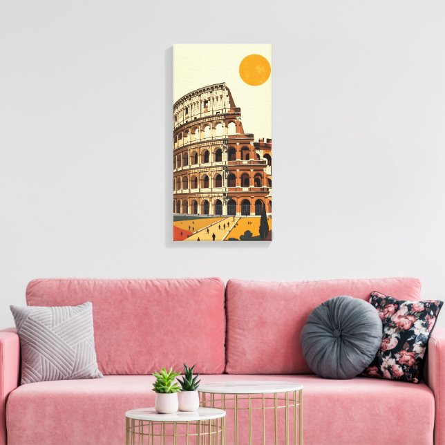 Impressão Em Tela Anfiteatro Coliseu (Insitu(Sala de estar))