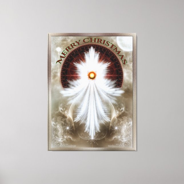 Impressão Em Tela Angel Wings Snowflake Felry Natal (Frente)