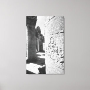 Impressão Em Tela Ângkor Camboja, Escultura Apsara O Bayon 2