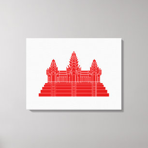 Impressão Em Tela Angkor Wat Ver.2.0. Khmer Temple