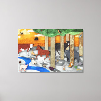 Impressão Em Tela Animais do Tennessee