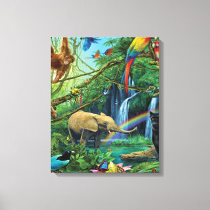 Impressão Em Tela Animais que vivem juntos travesseiros decorativos