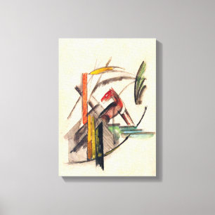 Impressão Em Tela Animal por Franz Marc, Arte Expressionista Vintage