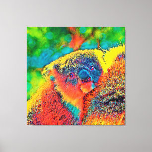 Impressão Em Tela AnimalColor_Koala_001