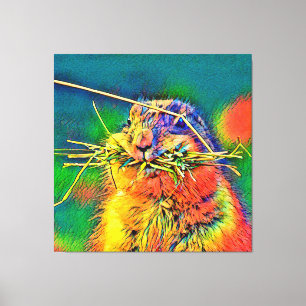Impressão Em Tela AnimalColor_Prairiedog_004