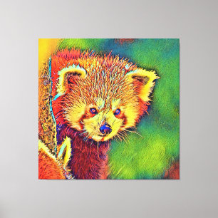 Impressão Em Tela AnimalColor_RedPanda_016