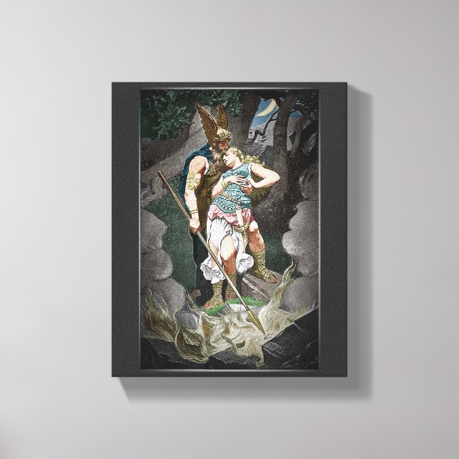 IMPRESSÃO EM TELA ANIVERSÁRIO DE CASAMENTO COM TEMA VÍKING (Frente)