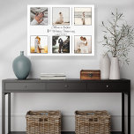 Impressão Em Tela Aniversário de Casamento de rua do Minimalista 6 F<br><div class="desc">Capturar as memórias com esta elegante e elegante,  simples e minimalista design de aniversário de Casamento de rua de 6 fotos 10. Basta adicionar suas fotos,  nomes de casais e a data,  e você criou um guardião para ser precioso por toda a vida.</div>
