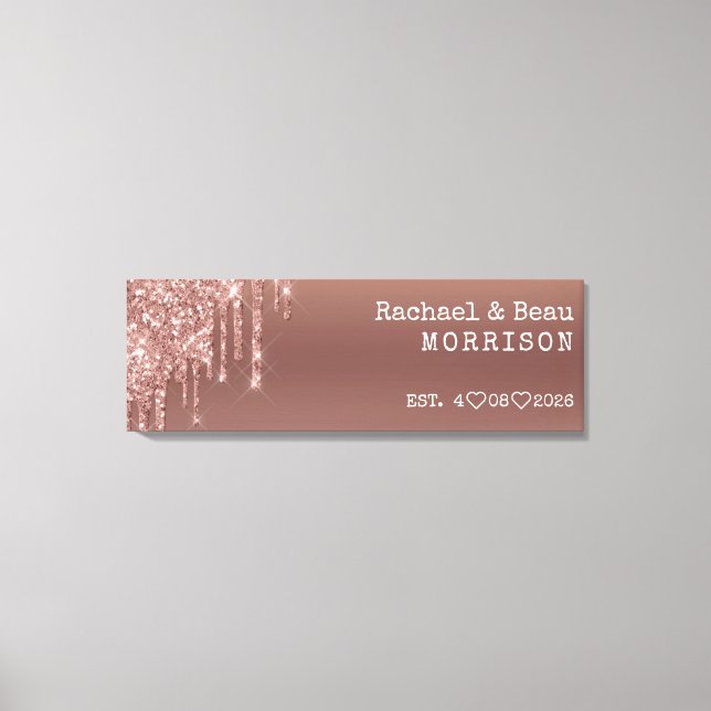 Impressão Em Tela Aniversário de Casamento do Casal de Lixeira Doura (Frente)