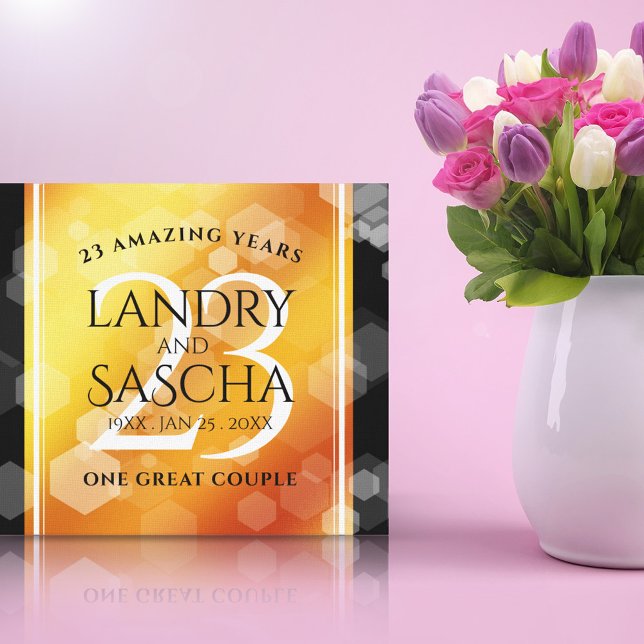 Impressão Em Tela Aniversário de Casamento Imperial Topaz (Criador carregado)