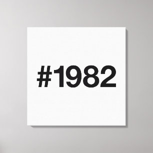 Impressão Em Tela Aniversário do Aniversário do Aniversário de 1982