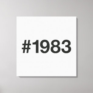 Impressão Em Tela Aniversário do Aniversário do Aniversário de 1983