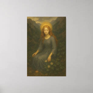 Impressão Em Tela Anjo da Floresta – Retrato Divino Luz