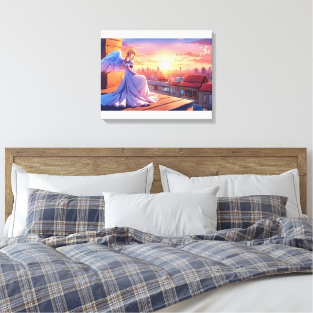 Impressão Em Tela Anjo da Manhã (Insitu(Quarto))