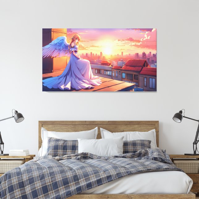 Impressão Em Tela Anjo da Manhã (Insitu(Quarto))