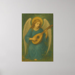 Impressão Em Tela Anjo da Música Celestial – Guarda Harpa-Lala com H