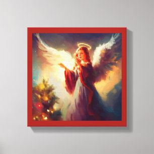 Impressão Em Tela Anjo de Natal 3