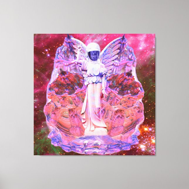 Impressão Em Tela Anjo Espacial (Frente)