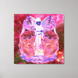 Impressão Em Tela Anjo Espacial