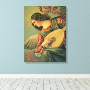 Impressão Em Tela Anjo Músico, Melozzo da Forli, Arte Renascentista